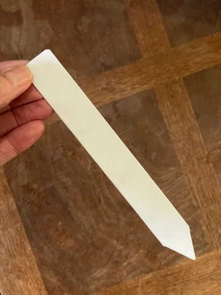 7" x 7/8" plant labels - white vinyl (10 pack) *NEW*