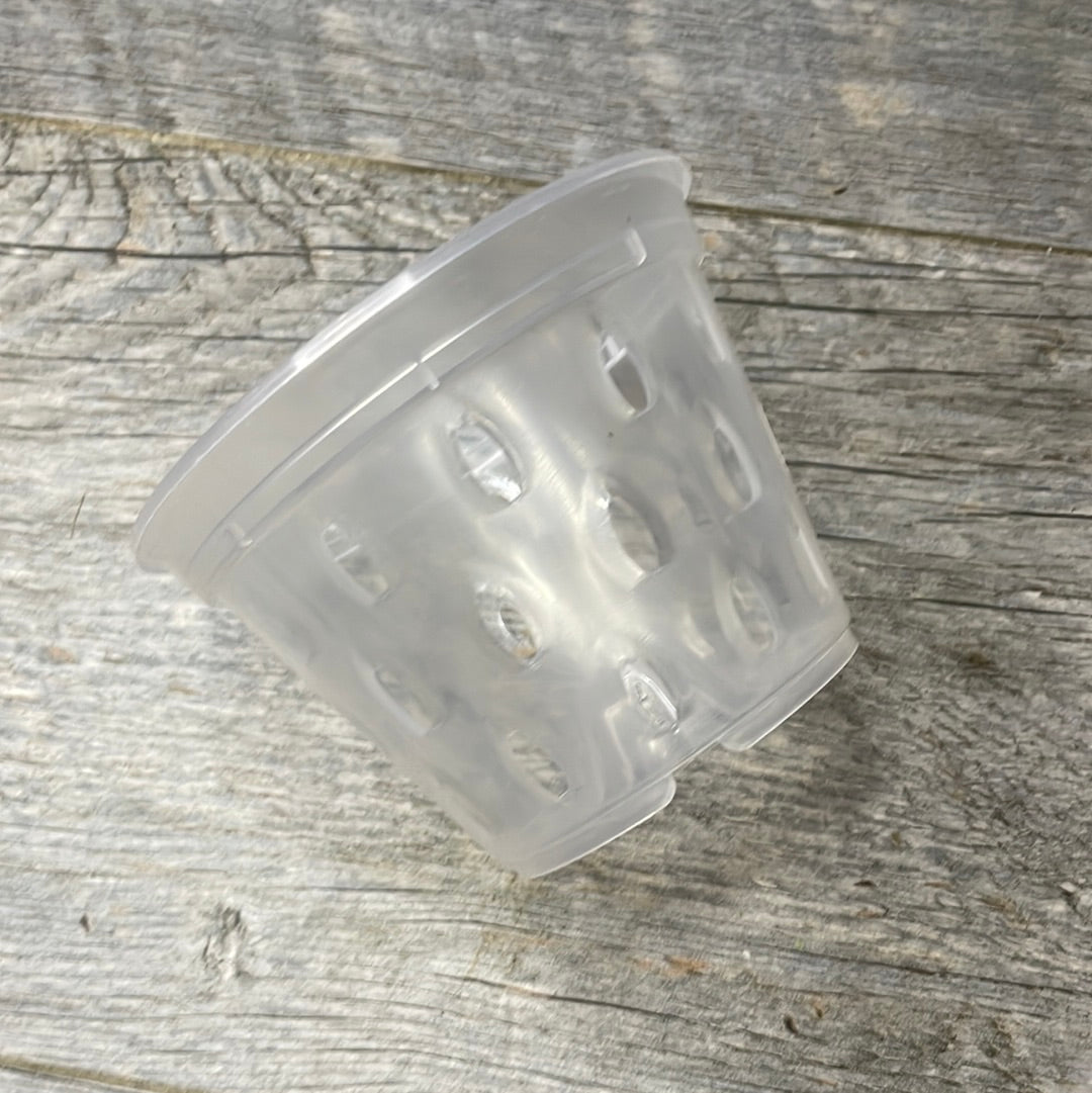 clear plastic plant pots with drainage holes 4.5