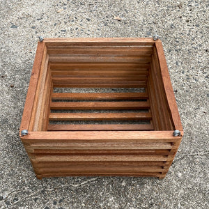 10 square wooden vanda basket – QuarterAcreOrchids