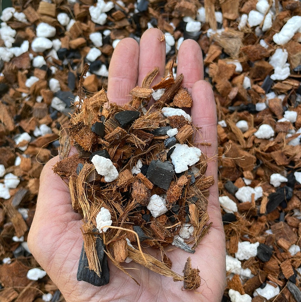 wood chips potting mix Medium Coconut Husk Orchid Potting Mix