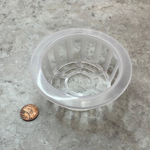 4" clear plastic orchid basket