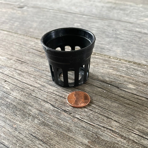 1 5/8" round black orchid basket
